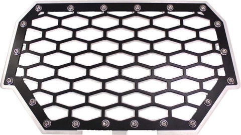 2-panel Front Grill (black-silver)