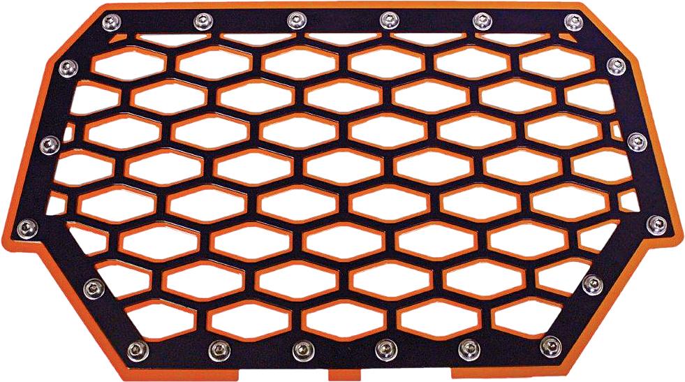 2-panel Front Grill (black-orange)