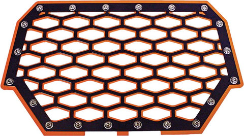 2-panel Front Grill (black-orange)