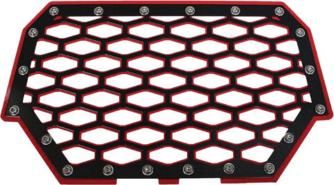2-panel Front Grill (black-red)