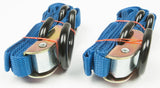 1" Tie-Downs Blue W/Soft Tie 2 /Pk