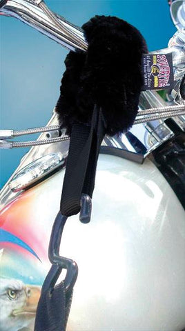 Tie-down Assist W-sheepskin Co Ver 1.5" Black 2-pk