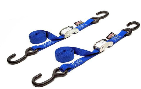 Tie-Downs 1" Blue 2/Pk