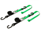 Cam Buckle Soft-Tye Tie-Downs Black/Blue 1"x6'