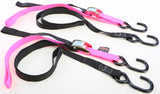 Cam Buckle Soft-Tye Tie-Downs Black/Blue 1"x6'