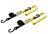 Cam Buckle Soft-Tye Tie-Downs Black/Blue 1"x6'