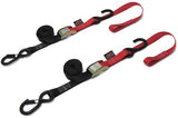Soft Tye W/Secure Hook Black/Orange 1" 2/Pk