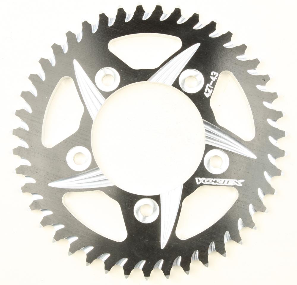 Vortex Sprocket Rear Alum 43t Black Hardcoat