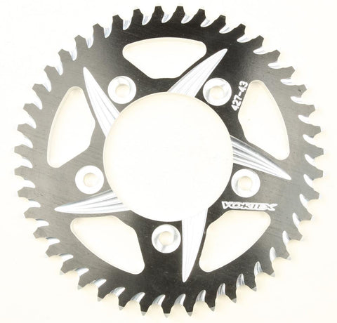 Vortex Sprocket Rear Alum 43t Black Hardcoat
