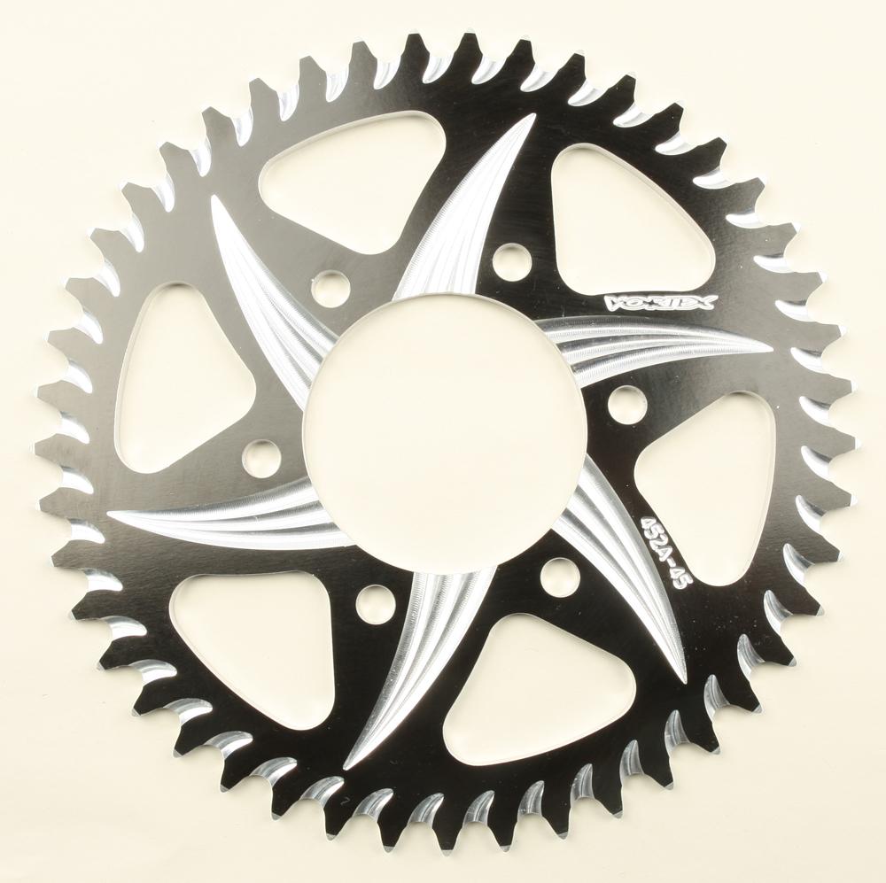 Vortex Sprocket Rear Alum 45t Black Hardcoat