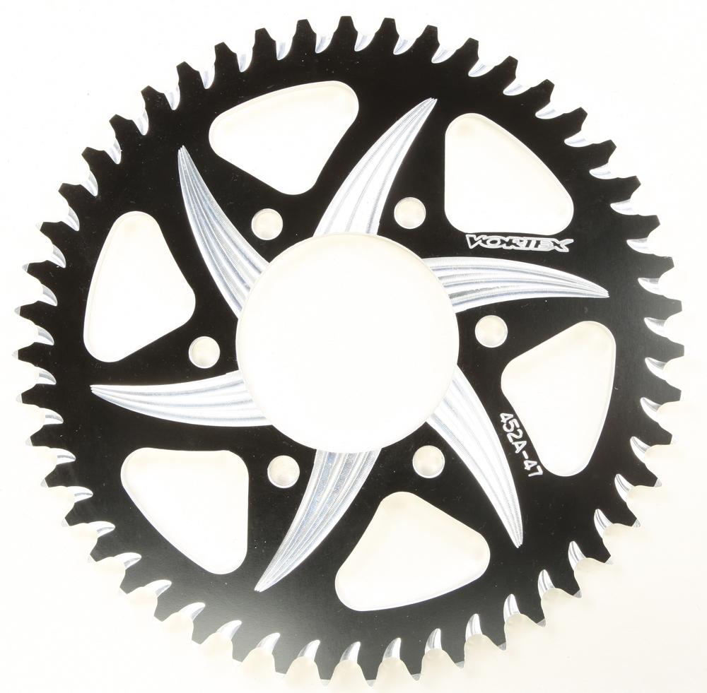 Vortex Sprocket Rear Alum 47t Black Hardcoat