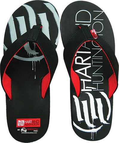 H&h Ink Flip Flops Sz 9