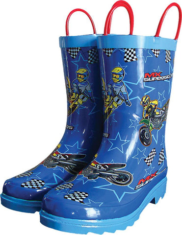 Rain Boots Mx Superstars Sz 3