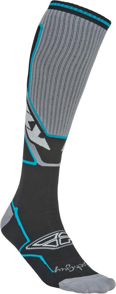 Moto Sock Thin Black/Blue S-M