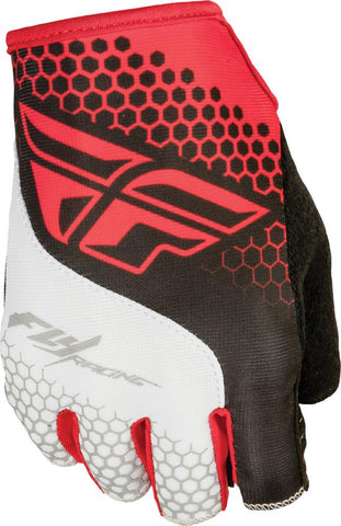 Fingerless Glove Red/White 2X