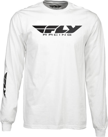 Corporate L/S Tee White 2X