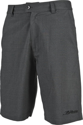 Mulligan Short Charcoal Plaid Sz 28