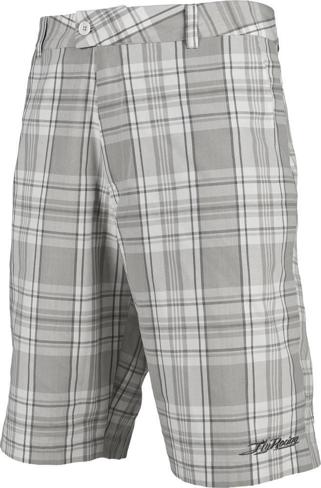 Mulligan Short White Plaid Sz 28
