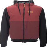 Never Quilt Hoodie Burgundy/Black 2X
