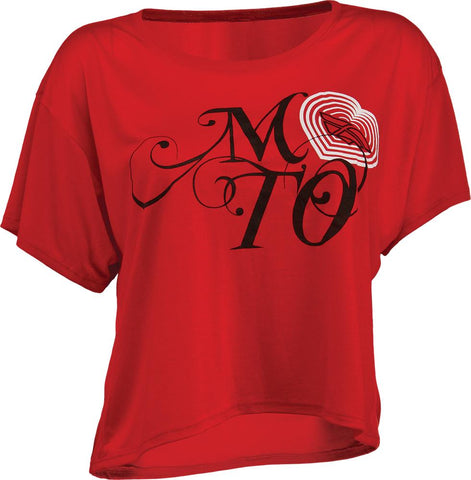 Moto Love Tee Red S