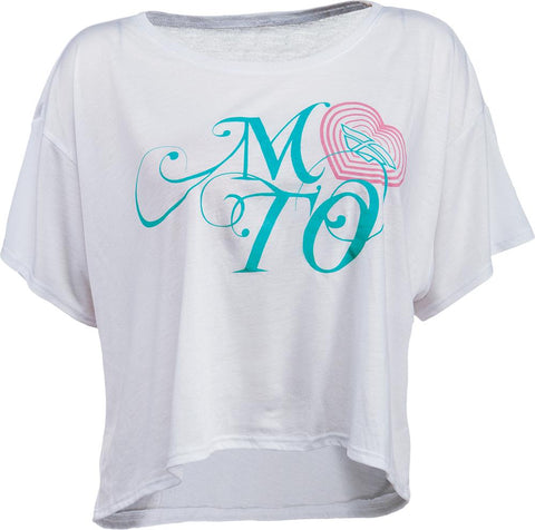 Moto Love Tee White S