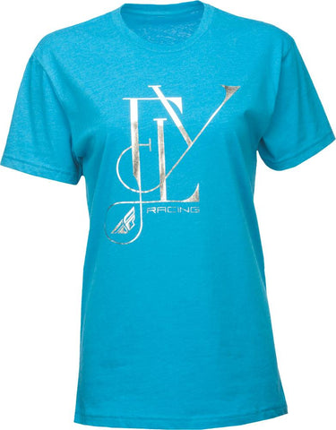 Fancy Standard Fit Ladies Tee Turquoise M