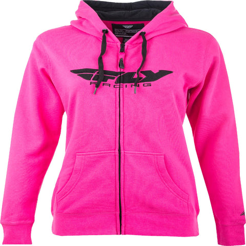Corporate Zip-Up Hoodie Pink X