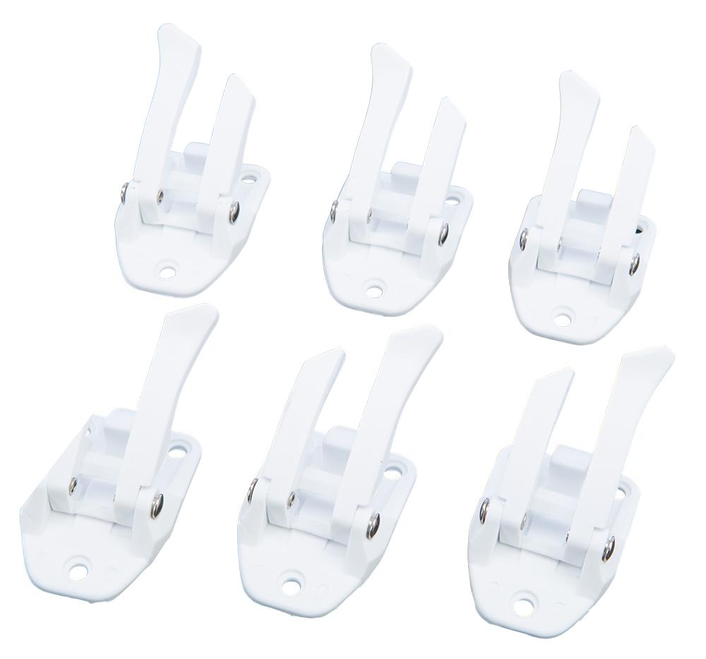 Buckle-lever Kit Youth 1-6 White 6-pc