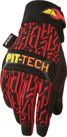 Pit Tech Pro Gloves Red Sz 8