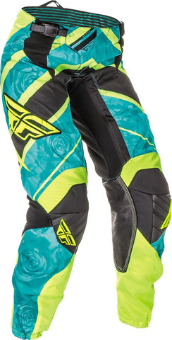 Kinetic Ladies Race Pant Teal-hi-vis Sz 3-4