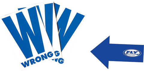 Course Marker W-blue Arrow 5.5x8.5"