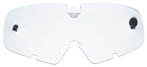 Fly Lens Clear- Flash Yth Chro Me-clear Lens