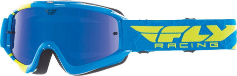 Zone Youth Goggle Blue/Hi-Vis W/ Blue Chrome/Smoke Lens