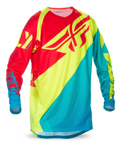 Evo Jersey Dk.Teal/Hi-Vis/Red X