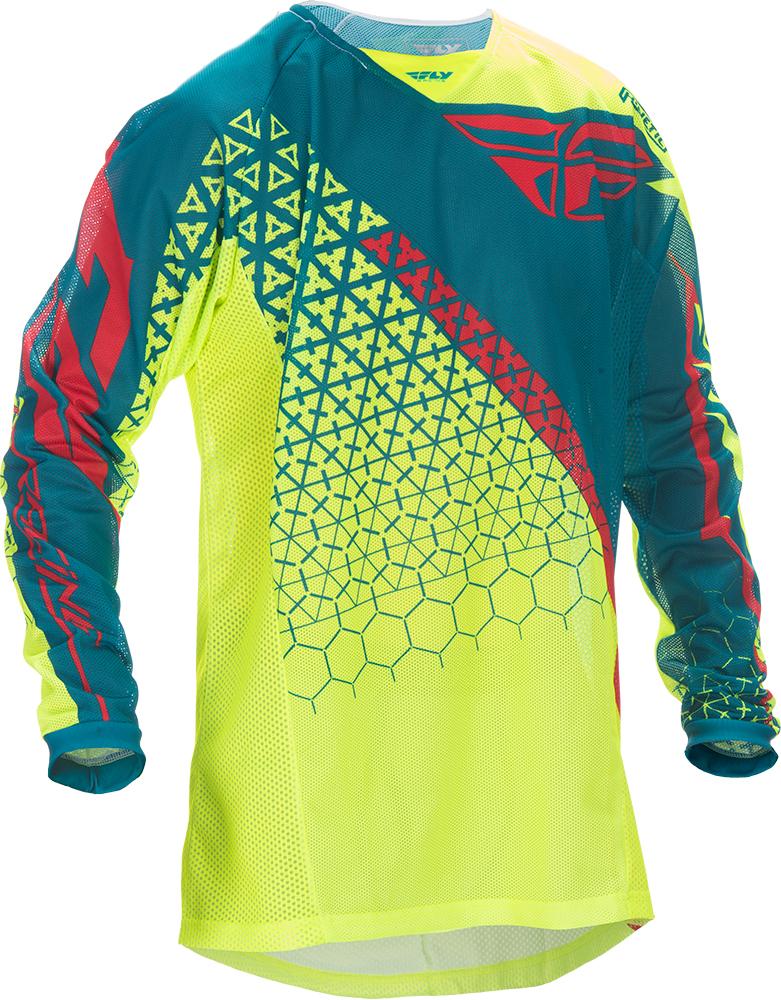 Kinetic Trifecta Mesh Jersey Hi-Vis/Teal Yx