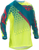 Kinetic Trifecta Mesh Jersey Hi-Vis/Teal Yx