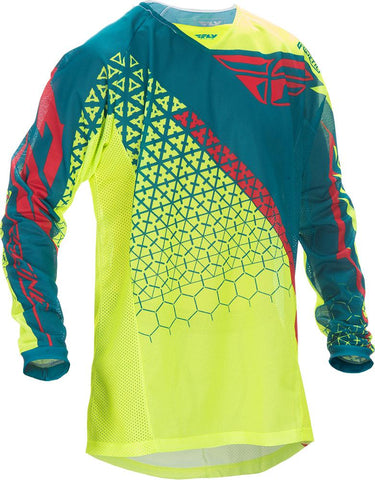 Kinetic Trifecta Mesh Jersey Hi-Vis/Teal Yx