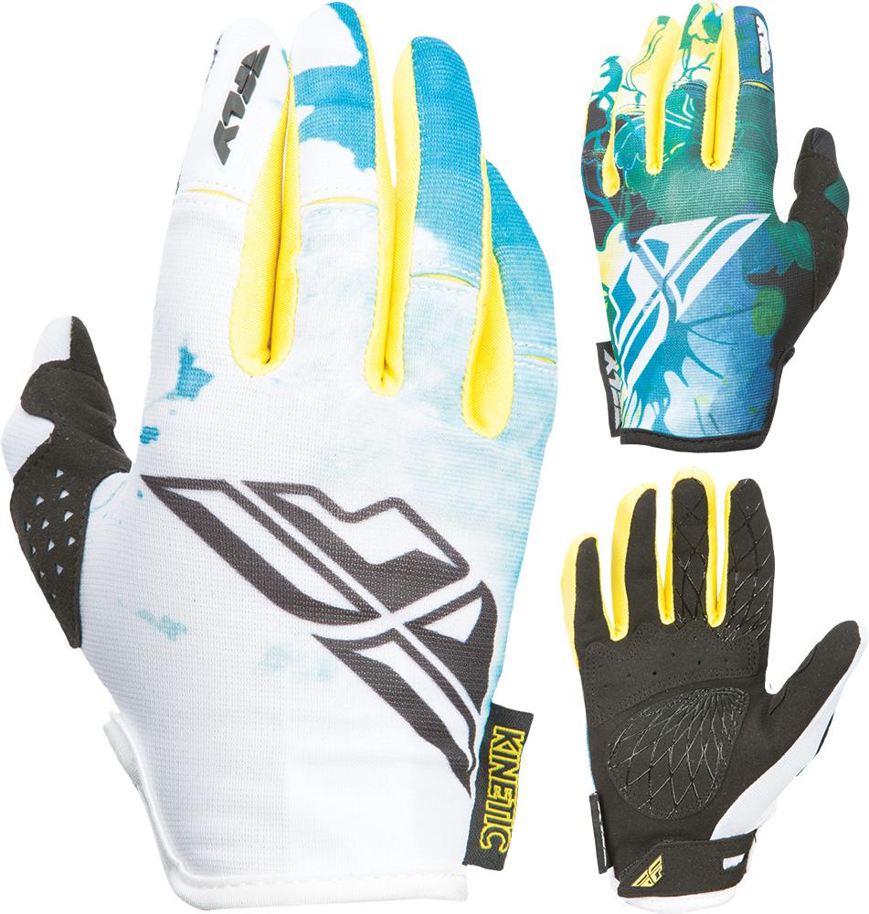 Kinetic Womens Glove Teal/Yellow 2X
