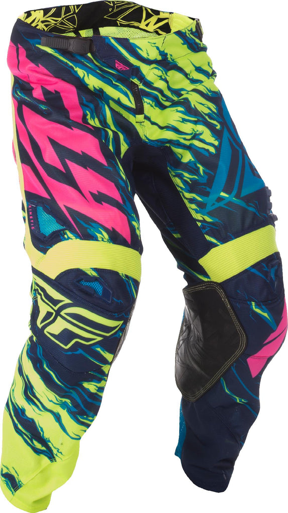 Kinetic Mesh Pants Hi-Vis/Blue/Pink Sz 28S