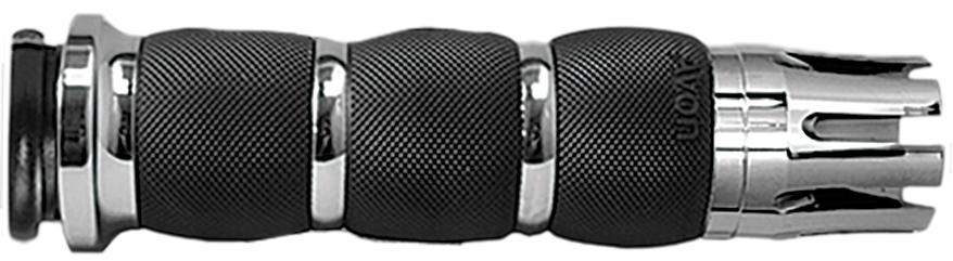 Air Cushioned Anodized Castle Grips (chrome)