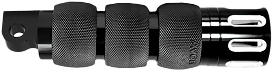 Air Cushioned Anodized Deep Cut Foot Pegs (Black)
