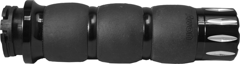 Cable Throttle Velvet Air Grips Rival Black