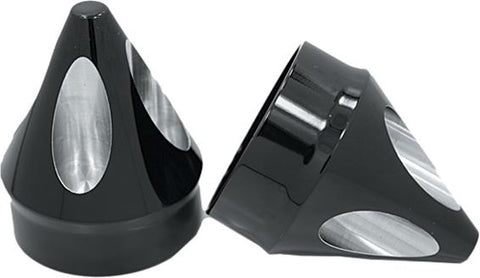 Axle Nut Cover Spike Black 1"