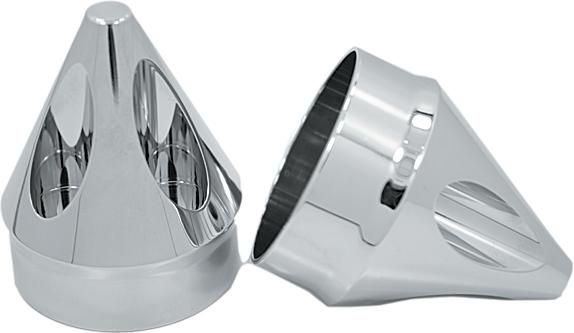 Axle Nut Cover Spike Chrome 1"