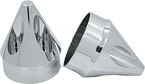 Axle Nut Cover Spike Chrome 7-8"