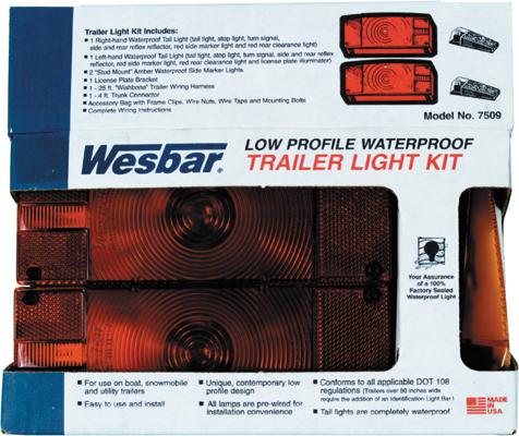 Deluxe Trailer Light & Wiring Kit 2-7-8"x8"x2-5-8"