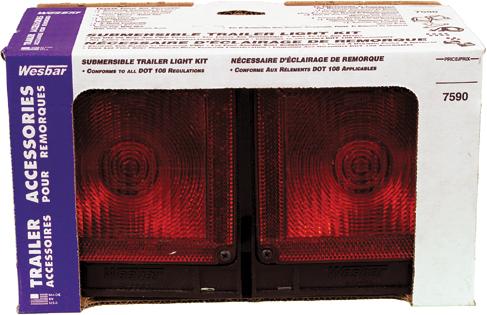 Deluxe Trailer Light & Wiring Kit 2-7-8"x8"x2-5-8"