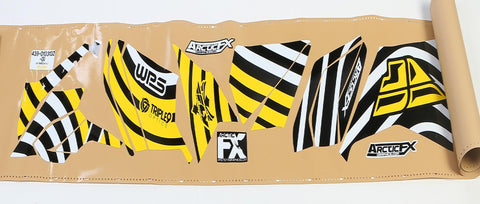 Hood-side Kit Three.4 Yellow Ski-doo Xm