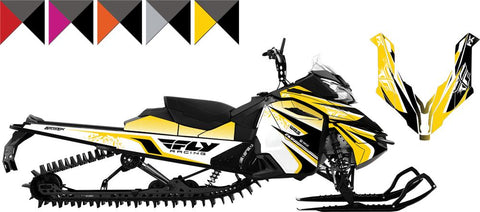 Hood-side Inversion Yellow Ski-doo Xm