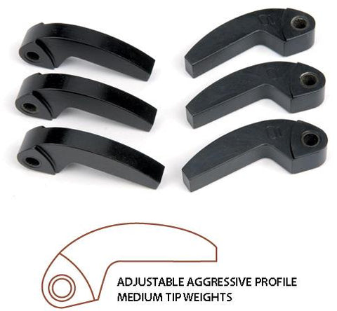 Hypershift Aggressive Med Tip Machined Weights 3-pk 54g